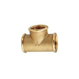 Tee 2-1/2" Brass Fitting F/F/F Guidi