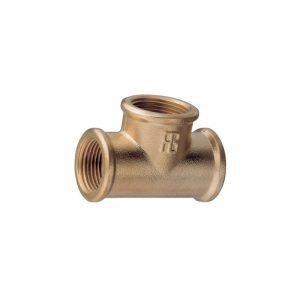 Tee 1" Brass Fitting F/F/F Guidi