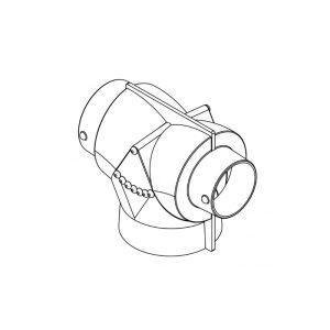 Air divider T 6″ x 5″ x 4″