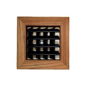 teak marine supply air grille for yacht HVAC