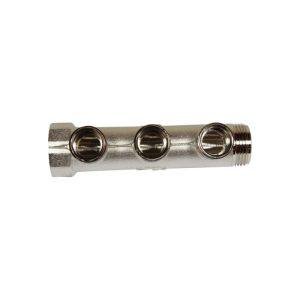 1" Inlet 1/2" Outlet 3 Hole Manifold