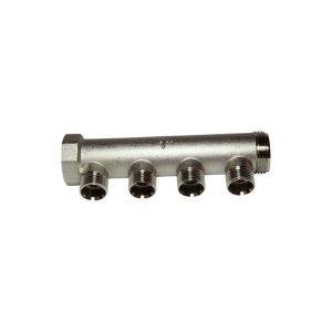 1" Inlet 1/2" Outlet 4 Hole Manifold