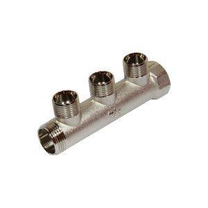 3/4" Inlet 1/2" Outlet 3 Hole Manifold