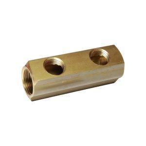 FF Manifold 3/4" with 2 F Exits Size 1/2"