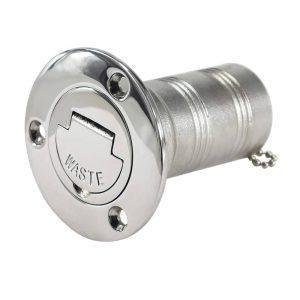 2" DECK FILL CAP KEYLESS WASTE 316 SS