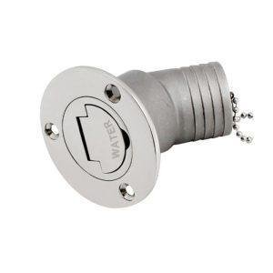 2" DECK FILL CAP KEYLESS ANGLED NECK WATER 316 SS